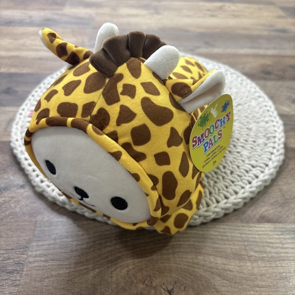 Smoochy Pals Hooded Animals Giraffe Plush 10” NEW w TAG Linzy Toys